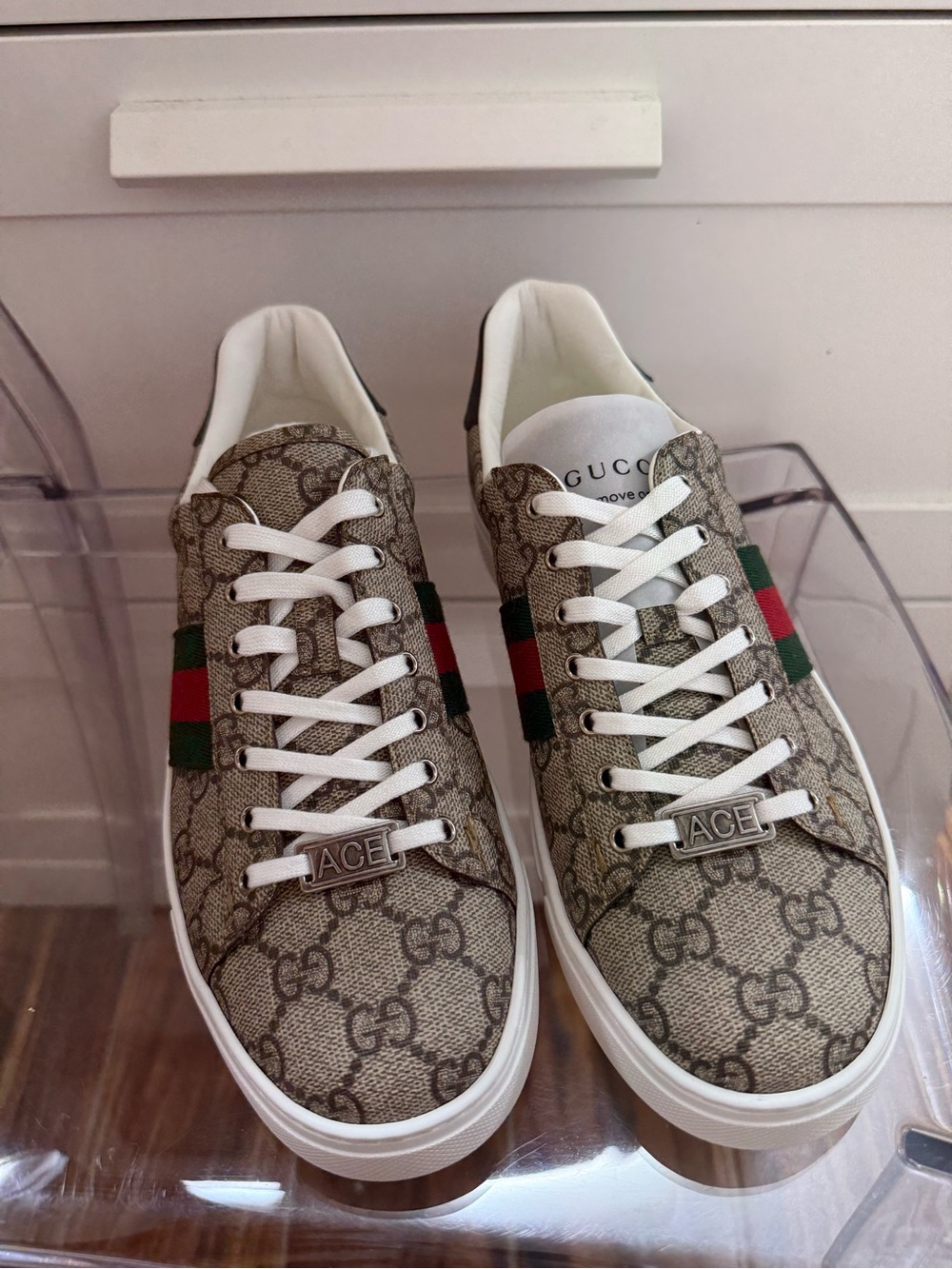 Gucci Ace Sneaker With Web